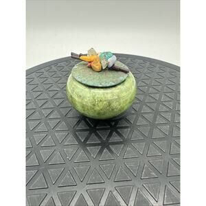 Dream Jar Jeremy Diller Lidded Studio Art Pottery Green Ceramic